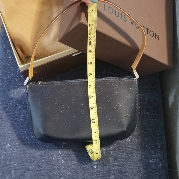 Louis Vuitton Navy Blue Embossed Bag - Picture 9 of 13